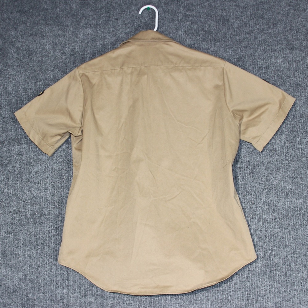 U.S. Army Private E-2 Tan 445 Short Sleeve Uniform Shirt Medium 1970s PVT‎ - Picture 3 of 7